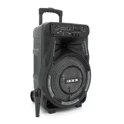 Акустическая колонка ZXX-7171 с микрофоном - 600Вт, 12", Bluetooth, LED подсветка, до 10 часов работы thumbnail