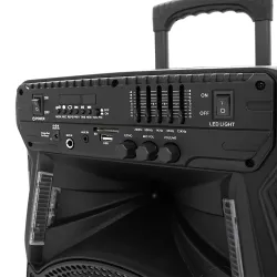 Акустическая колонка ZXX-7171 с микрофоном - 600Вт, 12", Bluetooth, LED подсветка, до 10 часов работы thumbnail