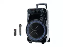 Акустическая колонка ZXX-7171 с микрофоном - 600Вт, 12", Bluetooth, LED подсветка, до 10 часов работы thumbnail