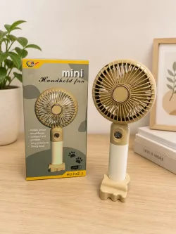 Аккумуляторный мини вентилятор Handheld Fan - компактный, мощный, портативный, 2-8 ч работы thumbnail