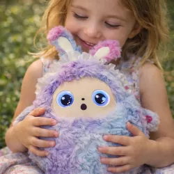Интерактивная плюшевая игрушка Bobo с AI - голосовое управление, LED-глаза, подключение Wi-Fi, 25 см, фиолетовая thumbnail