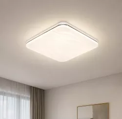 Светодиодный потолочный светильник X-597 - 48Вт, 4000K, квадратный, Soft Minimalism, площадь 52x52 см thumbnail