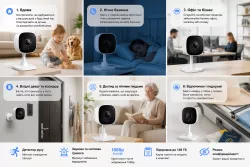 Беспроводная IP-камера Tapo - Full HD 1080p, ночное видение 9 м, двухсторонняя аудиосвязь, Wi-Fi, поддержка MicroSD до 128 ГБ thumbnail
