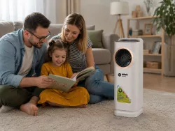 Портативный кондиционер BITEK BT-5500 - 100-4000Вт, обогрев и охлаждение, 2л бак, сенсорное управление, пульт ДУ, до 20 м² thumbnail