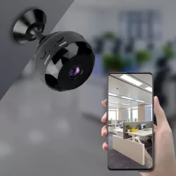 Мини Wi-Fi камера видеонаблюдения HD - датчик движения, ночная съёмка, удалённый просмотр, USB Type-C thumbnail