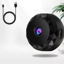 Мини Wi-Fi камера видеонаблюдения HD - датчик движения, ночная съёмка, удалённый просмотр, USB Type-C thumbnail