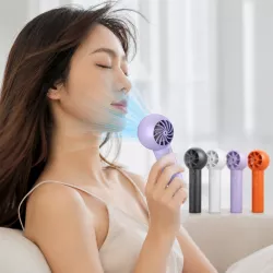 Портативный вентилятор Jet Turbo T237 - LED-дисплей, 5+ скоростей, аккумулятор до 4 ч, беслопастный, USB зарядка thumbnail