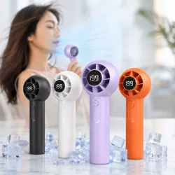 Портативный вентилятор Jet Turbo T237 - LED-дисплей, 5+ скоростей, аккумулятор до 4 ч, беслопастный, USB зарядка thumbnail