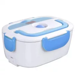 Ланч-бокс с подогревом Electric Lunch Box - 220В, 1.05 л, 40Вт, пищевой пластик, 2 отделения, Голубой thumbnail