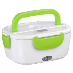 Ланчбокс с подогревом Electric Lunch Box 220V - 2 отделения, 1.05 л, 40 Вт, ложка и кабель в комплекте thumbnail