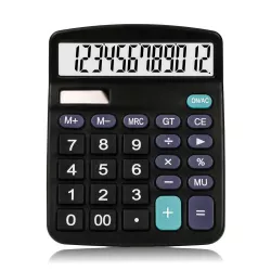 Калькулятор настольный KK 838-12 - 12 разрядов, двойное питание, автоотключение, функции квадратного корня и проверки thumbnail