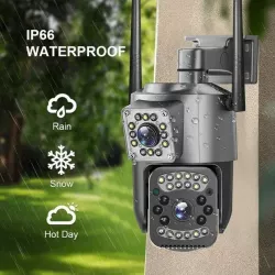 Уличная камера видеонаблюдения SC03 V380pro - 4G, 4MP, инфракрасная подсветка, водонепроницаемая, поворотная thumbnail