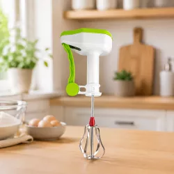 Ручной миксер Easy Flow Blender - полуавтоматический венчик, портативный, беспроводной, нержавеющая сталь, 31 см thumbnail