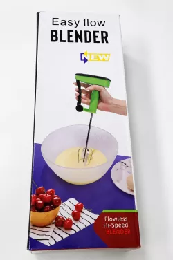 Ручной миксер Easy Flow Blender - полуавтоматический венчик, портативный, беспроводной, нержавеющая сталь, 31 см thumbnail