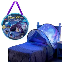 Детская палатка Dream Tents Plus - быстрая установка, подходит для односпальных и двухъярусных кроватей, фиолетовая thumbnail
