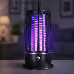 Антимоскитная лампа LY-851: Ультрафиолетовый уничтожитель насекомых - USB зарядка, 4000 mAh, бесшумная работа, до 50 м² thumbnail