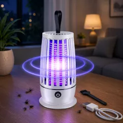 Антимоскитная лампа LY-851: Ультрафиолетовый уничтожитель насекомых - USB зарядка, 4000 mAh, бесшумная работа, до 50 м² thumbnail