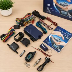 Автосигнализация CAR ALARM 2 WAY B9 - Двусторонняя, автозапуск, радиус 800 м, ABS пластик thumbnail