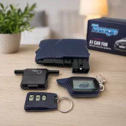 Автосигнализация CAR ALARM 2 WAY B9 - Двусторонняя, автозапуск, радиус 800 м, ABS пластик thumbnail