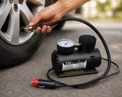 Автомобильный компрессор Air Pump Ji030 12V - встроенный манометр, 250 PSI, питание от прикуривателя thumbnail