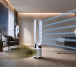 Безлопастной вентилятор-обогреватель Germatic 2в1 - 1200W, LED-дисплей, сенсорное управление, пульт ДУ, автоповорот 80° thumbnail