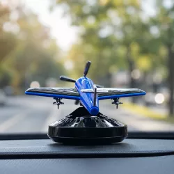 Автомобильный ароматизатор с солнечной батареей Самолет Vert-12 - вращающийся пропеллер, многоразовый, без батареек thumbnail