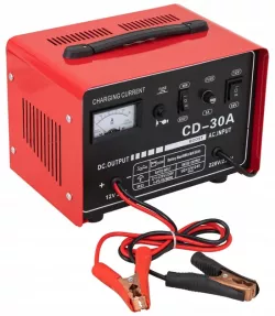 Зарядное устройство Heckermann CD-30A - 12В/24В, 30А, компактное, встроенный амперметр, свинцово-кислотные батареи thumbnail