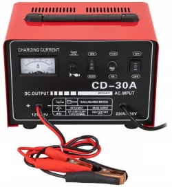 Зарядное устройство Heckermann CD-30A - 12В/24В, 30А, компактное, встроенный амперметр, свинцово-кислотные батареи thumbnail