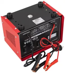 Зарядное устройство Heckermann CD-30A - 12В/24В, 30А, компактное, встроенный амперметр, свинцово-кислотные батареи thumbnail