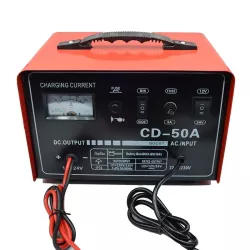 Зарядное устройство CD-50A для авто - 12/24В, 50-400Ач, автоматическое определение, защита от перегрева thumbnail