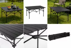 Складной туристический стол Profi Camp 95x55x50 см - алюминиевая конструкция, до 50 кг нагрузки, с сумкой-чехлом thumbnail