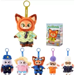 Коллекционная фигурка-сюрприз Zootopia брелок - винил и плюш, компактный размер, случайный персонаж thumbnail
