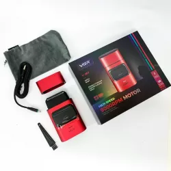 Электробритва VGR V-307 - двойная сетка с титановым покрытием, 9000 об/мин, USB зарядка, до 180 мин работы thumbnail