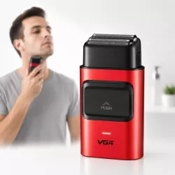Электробритва VGR V-307 - двойная сетка с титановым покрытием, 9000 об/мин, USB зарядка, до 180 мин работы thumbnail