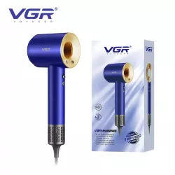 Фен профессиональный VGR V-445 - 1600 Вт, 3 уровня обдува, 4 температурных режима, бесщеточный мотор, красный корпус thumbnail