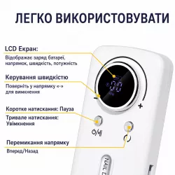 Портативный фрезер для маникюра Nail Polisher Machine V1 - 45000 об/мин, 6 насадок, ЖК-дисплей, до 10 часов работы thumbnail