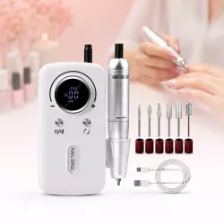 Портативный фрезер для маникюра Nail Polisher Machine V1 - 45000 об/мин, 6 насадок, ЖК-дисплей, до 10 часов работы thumbnail