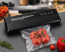 Вакууматор Vacuum Sealer X GY-F973 - 110W, 60 кПа, ширина запайки 30 см, 10 пакетов в комплекте, ABS-пластик thumbnail
