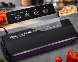 Вакууматор Vacuum Sealer X GY-F973 - 110W, 60 кПа, ширина запайки 30 см, 10 пакетов в комплекте, ABS-пластик thumbnail