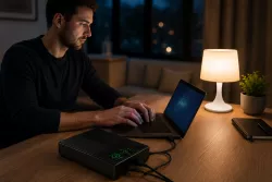 UPS-Power Bank 20000mAh для роутеров и видеокамер - Выходы 5V/9V/12V+USB, Защита от перепадов напряжения thumbnail
