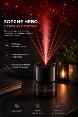 Автомобильный ароматизатор XT036 - LED-подсветка, эффект звездного неба, компактный дизайн thumbnail