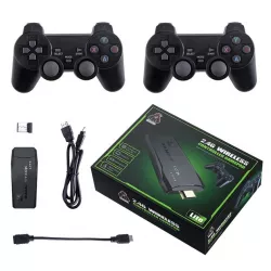 Игровая приставка LITE GREEN 64GB - 3535 игр, HDMI, Bluetooth джойстики, поддержка Dendy, Sega, PS1 thumbnail
