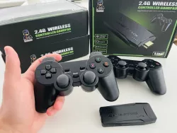 Игровая приставка LITE GREEN 64GB - 3535 игр, HDMI, Bluetooth джойстики, поддержка Dendy, Sega, PS1 thumbnail