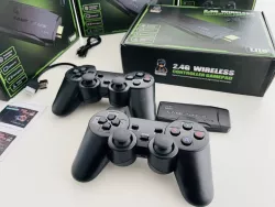 Игровая приставка LITE GREEN 64GB - 3535 игр, HDMI, Bluetooth джойстики, поддержка Dendy, Sega, PS1 thumbnail