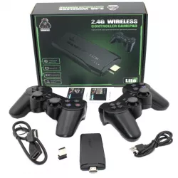 Игровая приставка LITE GREEN 64GB - 3535 игр, HDMI, Bluetooth джойстики, поддержка Dendy, Sega, PS1 thumbnail