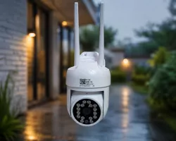 Поворотная IP Wi-Fi камера HX-A1536C - Погодозащитная, Ночное видение, Детекция движения, Уличная и Внутренняя thumbnail