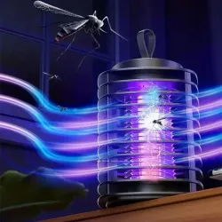 Электрическая антимоскитная лампа Mosquito Control Lamp - УФ свет, USB питание, 3 Вт, петля для подвешивания, безопасна для детей и животных thumbnail