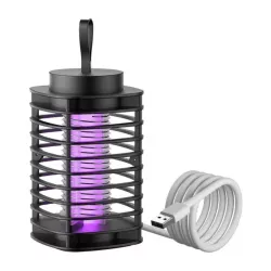 Электрическая антимоскитная лампа Mosquito Control Lamp - УФ свет, USB питание, 3 Вт, петля для подвешивания, безопасна для детей и животных thumbnail