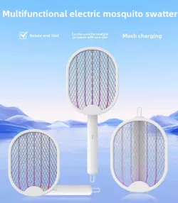 Электромухобойка PowerFly - 14500 мАч, 2 Вт, LED-подсветка, USB зарядка, 53x20 см thumbnail