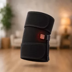 Наколенник массажер с подогревом - 3 температурных режима, USB питание, ортопедический бандаж для улучшения кровообращения thumbnail